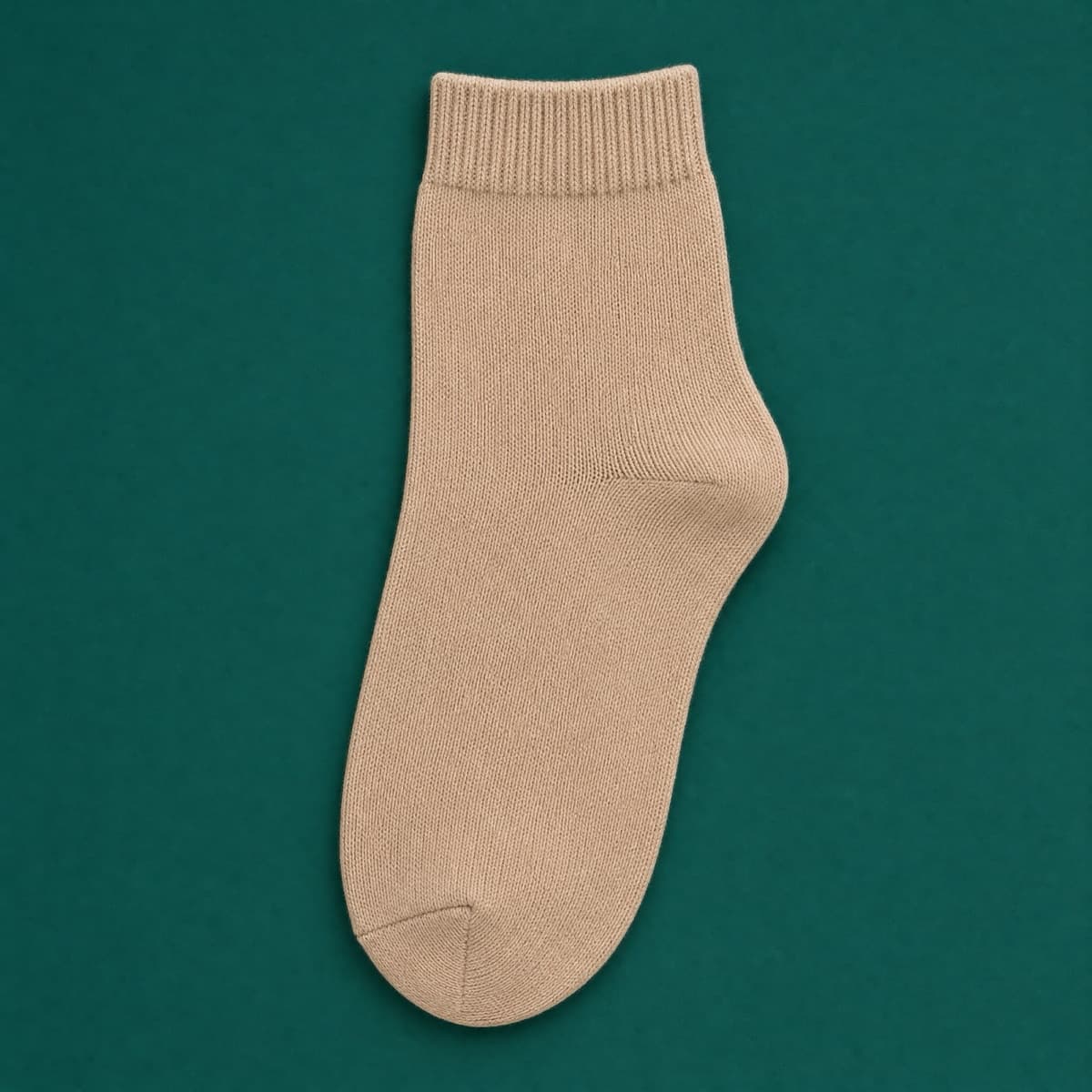 Cotton Ankle 48 — 48% recycled yarn, photographed flat